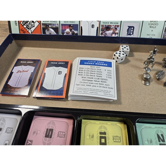 2006 Detroit Tigers Collector's Edition Monopoly Complete Rare. 100% Complete - Picture 4 of 13